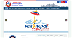 Desktop Screenshot of nepalembassy.pk
